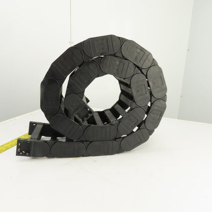 Igus 380.01 88" OAL Feed Thru Cable Carrier Energy Chain 6-3/4" x 1-1/2" ID