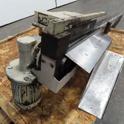 1/2" x 73" Chain End Finishing Cut Off Scrap Kick Off Conveyor 480V .22kW 70FPM