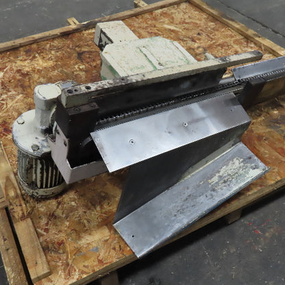 1/2" x 73" Chain End Finishing Cut Off Scrap Kick Off Conveyor 480V .22kW 70FPM