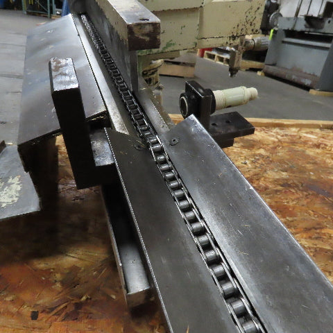 1/2" x 73" Chain End Finishing Cut Off Scrap Kick Off Conveyor 480V .22kW 70FPM