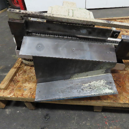 1/2" x 73" Chain End Finishing Cut Off Scrap Kick Off Conveyor 480V .22kW 70FPM