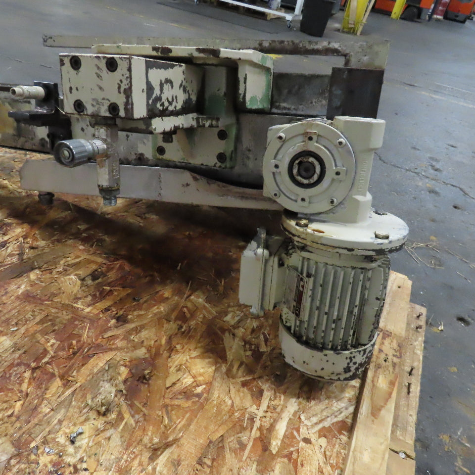1/2" x 73" Chain End Finishing Cut Off Scrap Kick Off Conveyor 480V .22kW 70FPM