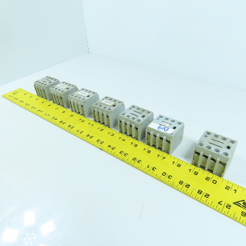 Allen Bradley 100-F Ser A A40 Auxiliary Contact Block 600V AC Max 10A Lot Of 7