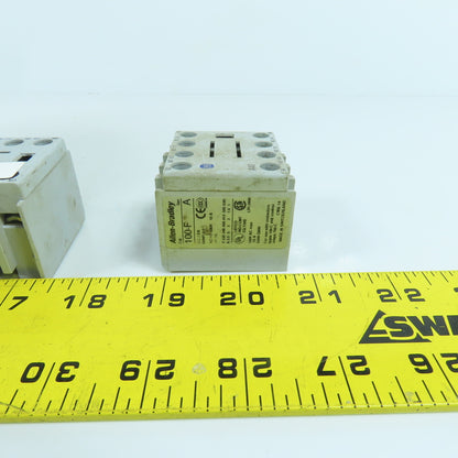 Allen Bradley 100-F Ser A A40 Auxiliary Contact Block 600V AC Max 10A Lot Of 7