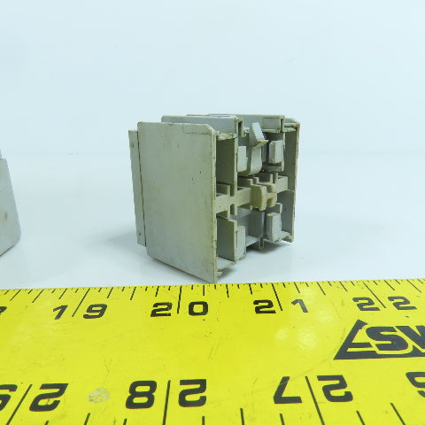 Allen Bradley 100-F Ser A A40 Auxiliary Contact Block 600V AC Max 10A Lot Of 7