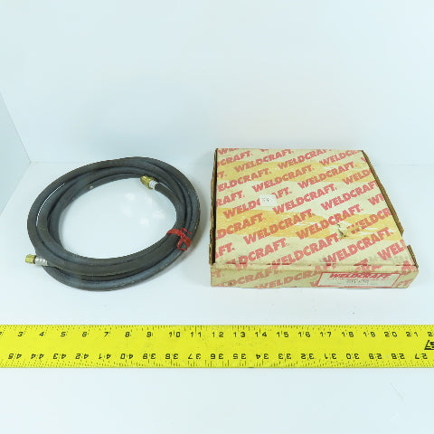 Weldcraft 40V82R 12.5' Rubber Gas Hose For WP 12, 27A, 27B Torch