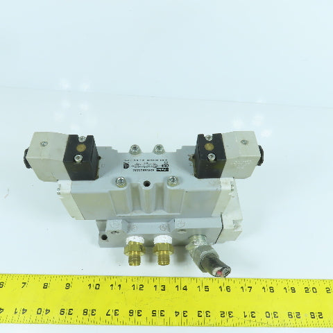 Parker H26VXBG023C 3 Position Pneumatic Solenoid Valve 145PSI 120V Coil