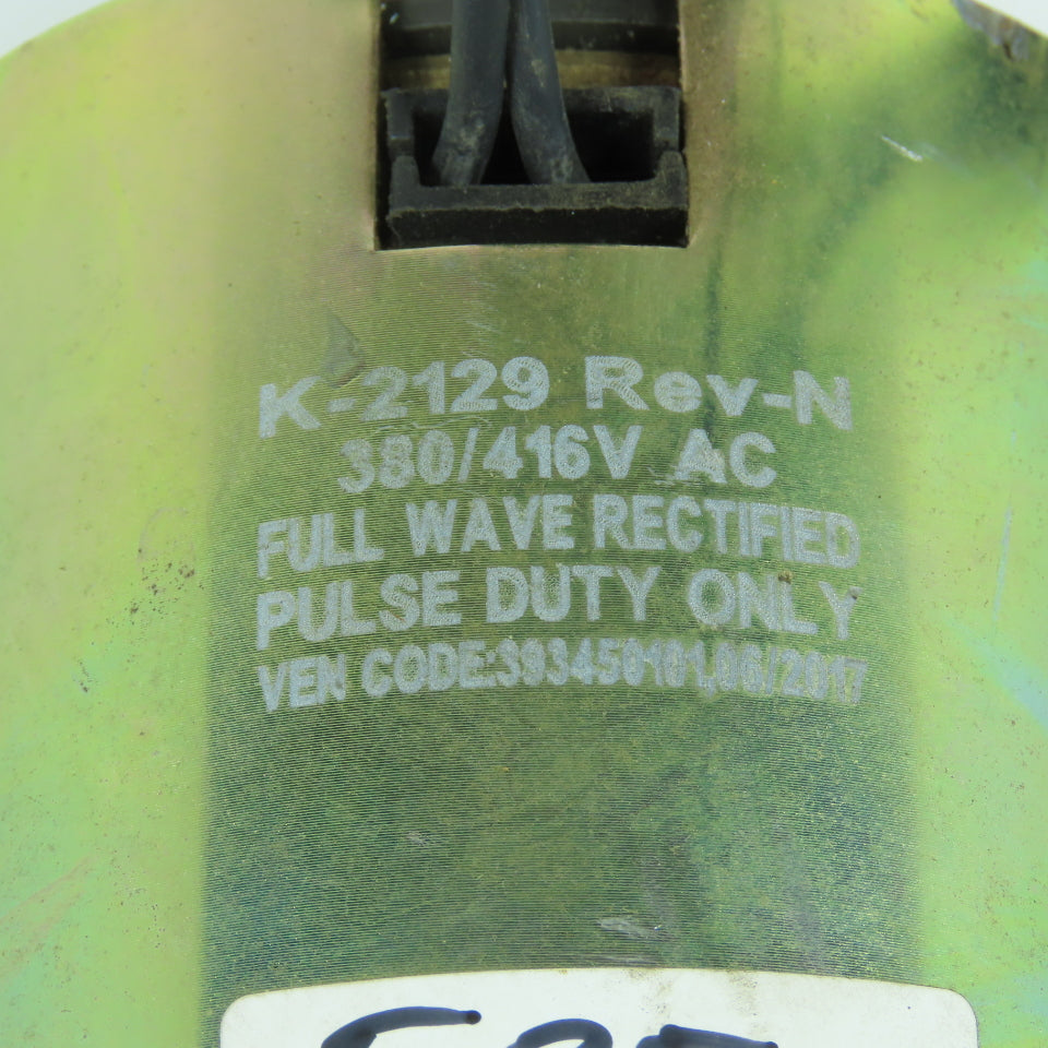 GE Zenith K-2129 DC Solenoid 380/416V Full Wave Rectified Pulse Duty