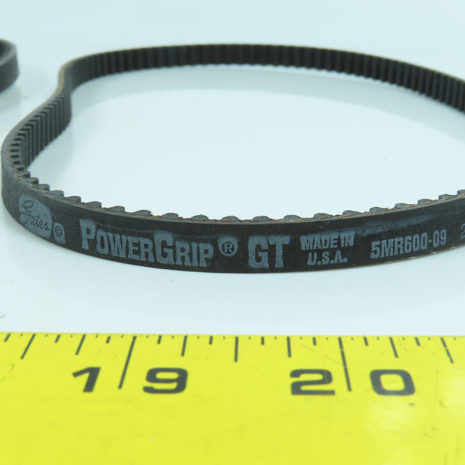 Gates 5MR-600-09 PowerGrip Timing Belt 5mm Pitch 120 Teeth 600mm L Lot Of 4