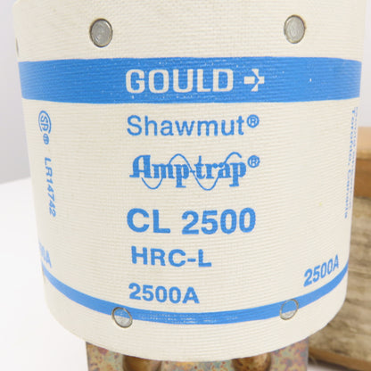 Gould Shawmut CL2500 2500A 600V HRC-L Amp Trap Fuse