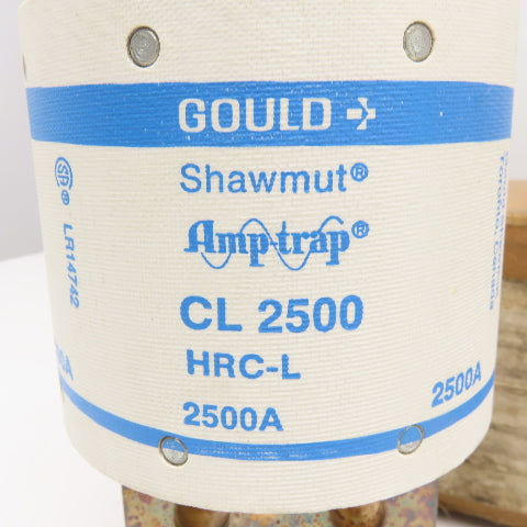 Gould Shawmut CL2500 2500A 600V HRC-L Amp Trap Fuse