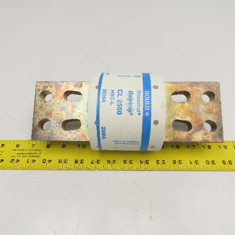 Gould Shawmut CL2500 2500A 600V HRC-L Amp Trap Fuse