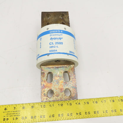 Gould Shawmut CL2500 2500A 600V HRC-L Amp Trap Fuse