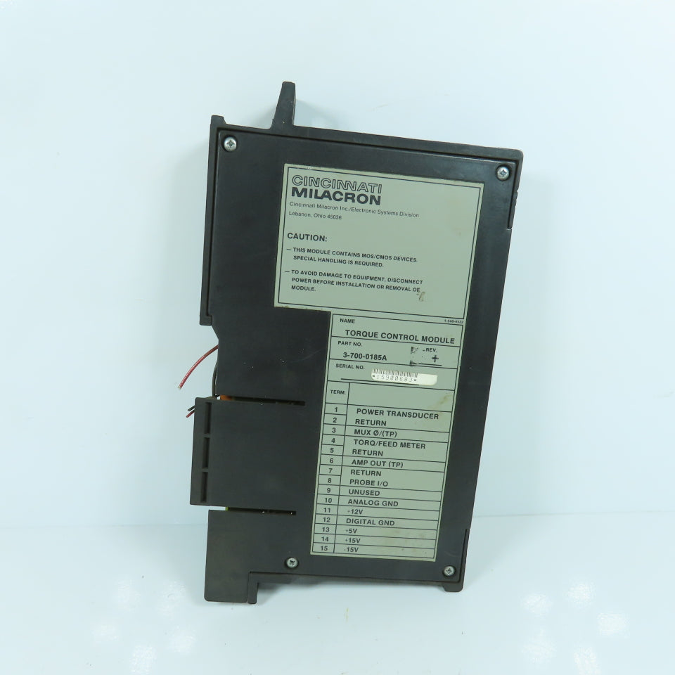 Cincinnati Milacron 3-700-0185A Torque Control Module