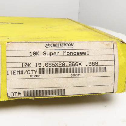 Chesterton 10K Super Monoseal 19.685 x 20.866 x .989 U Cup Radial Seal