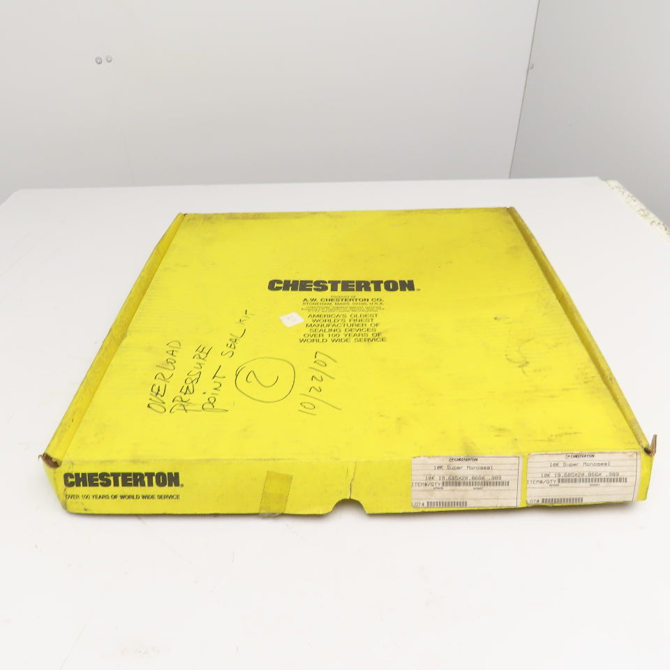 Chesterton 10K Super Monoseal 19.685 x 20.866 x .989 U Cup Radial Seal