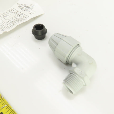 Crouse Hinds NCGE 1/2" Liquidtight Non-Metallic Cable/Cord 90°Deg Fitting Lot/25