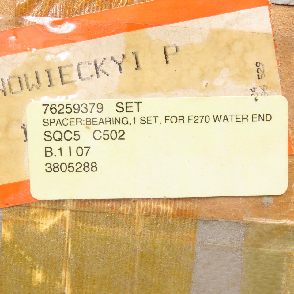 76259379 Water End Bearing Shim Spacer Set For Farrel F270 Rubber Mixer