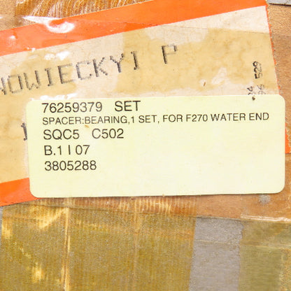 76259379 Water End Bearing Shim Spacer Set For Farrel F270 Rubber Mixer