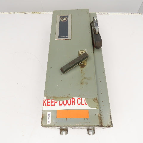 Allen Bradley 512-BJB-6-24 Size 1 Combination Starter Disconnect 600V 10Hp