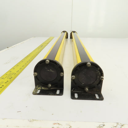 STI MS4436B-2 Long Range Safety Light Curtain Set Transmitter & Receiver 50'