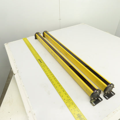 STI MS4436B-2 Long Range Safety Light Curtain Set Transmitter & Receiver 50'