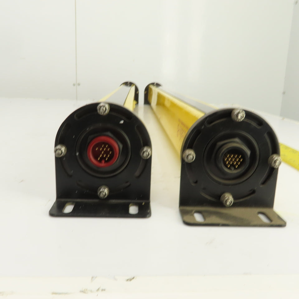 STI MS4436B-2 Long Range Safety Light Curtain Set Transmitter & Receiver 50'
