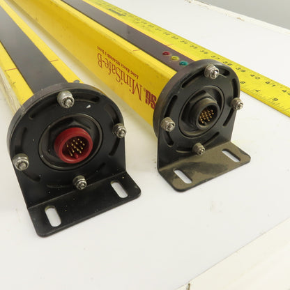 STI MS4436B-2 Long Range Safety Light Curtain Set Transmitter & Receiver 50'