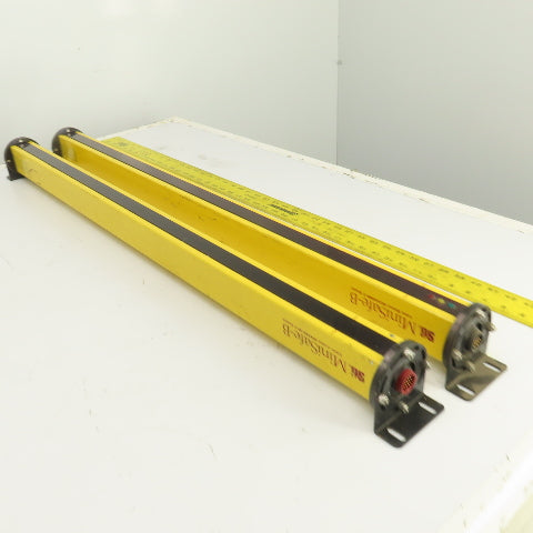STI MS4436B-2 Long Range Safety Light Curtain Set Transmitter & Receiver 50'