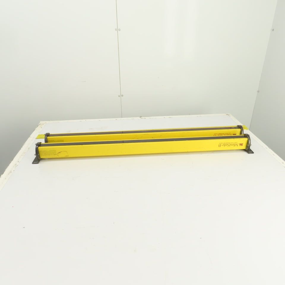 STI MS4436B-2 Long Range Safety Light Curtain Set Transmitter & Receiver 50'
