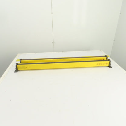 STI MS4436B-2 Long Range Safety Light Curtain Set Transmitter & Receiver 50'
