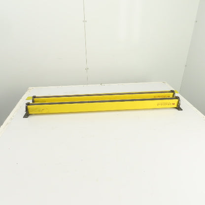STI MS4436B-2 Long Range Safety Light Curtain Set Transmitter & Receiver 50'