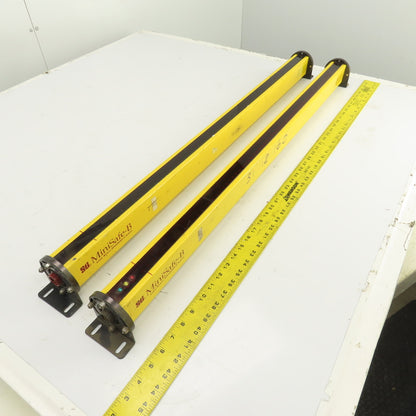 STI MS4436B-2 Long Range Safety Light Curtain Set Transmitter & Receiver 50'