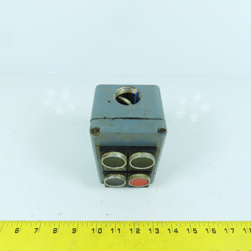 4-Button Momentary Contact Switches Machine Control Station Pendant