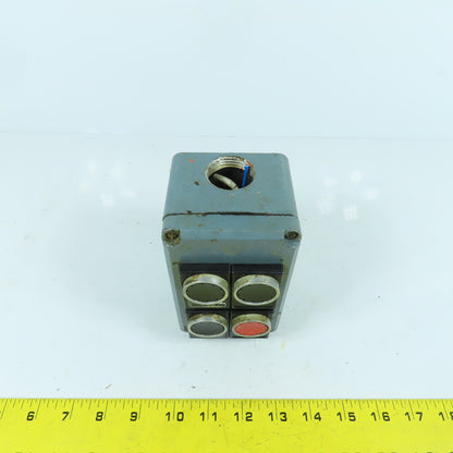 4-Button Momentary Contact Switches Machine Control Station Pendant