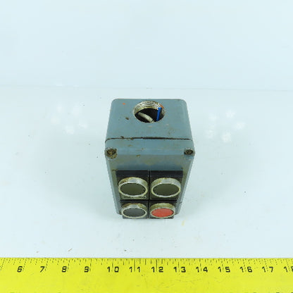 4-Button Momentary Contact Switches Machine Control Station Pendant