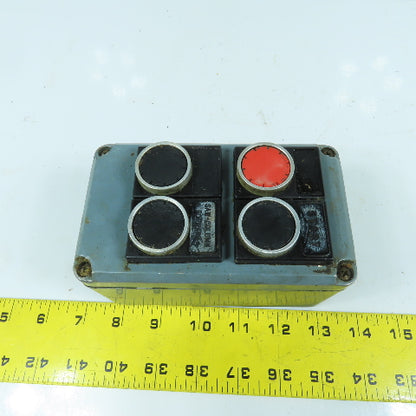 4-Button Momentary Contact Switches Machine Control Station Pendant