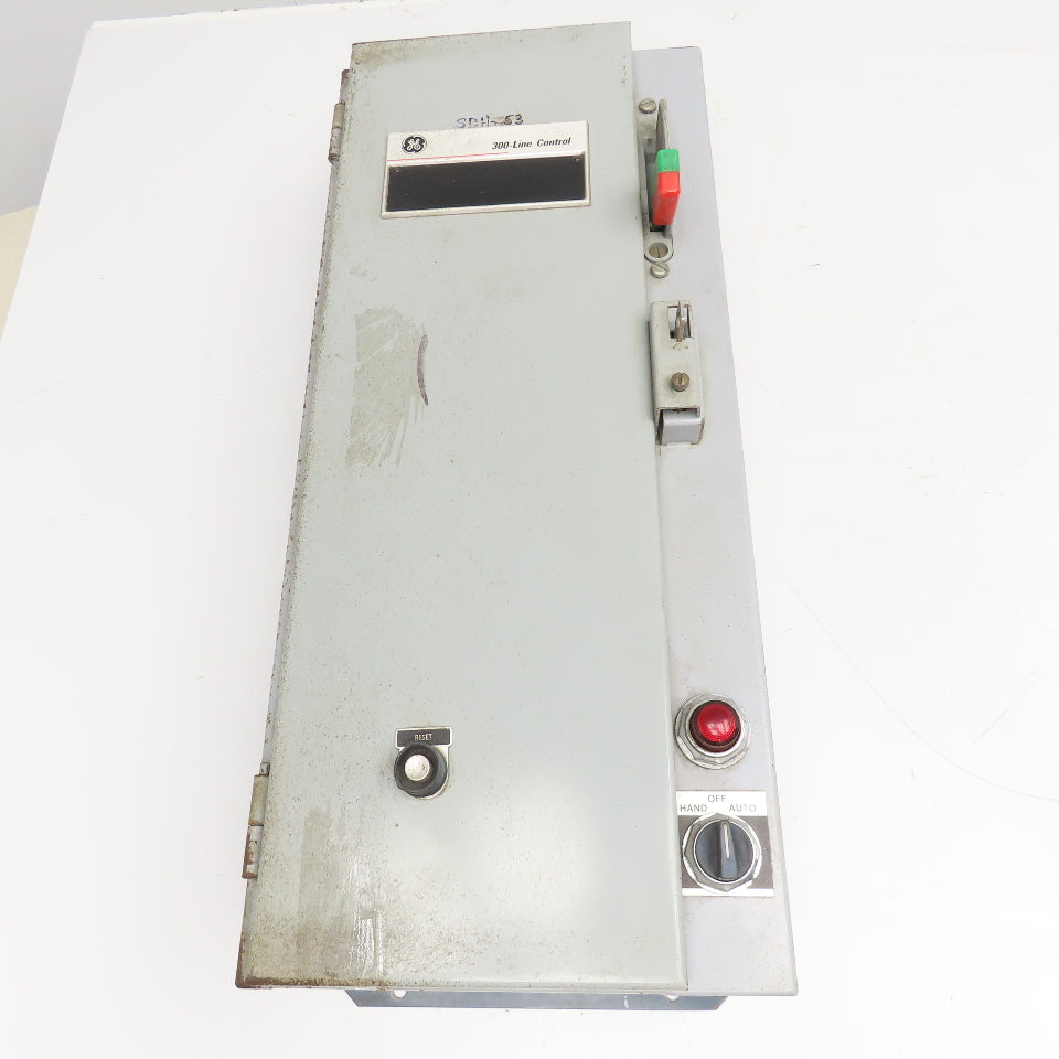 GE 300-Line Control Size 1 Combination Starter Disconnect 600V 10Hp 110V Coil