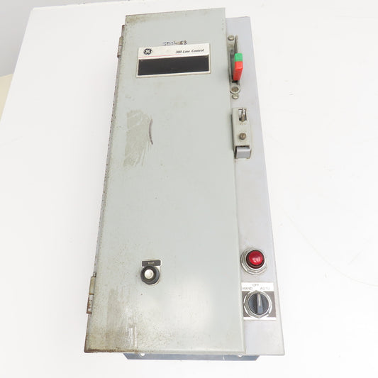 GE 300-Line Control Size 1 Combination Starter Disconnect 600V 10Hp 110V Coil