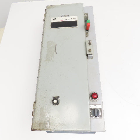 GE 300-Line Control Size 1 Combination Starter Disconnect 600V 10Hp 110V Coil