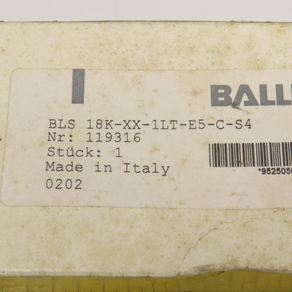 Balluff BLS-18K-XX-1LT-E5-C-S4 Through Beam Sensor M18