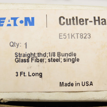 Eaton Cutler Hammer E51KT823 Armored Fiber Optic Cable 3'