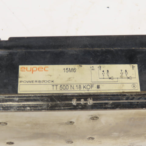 Eupec TT 500 N 18 KOF 1800V 900A Dual Thyristor Module