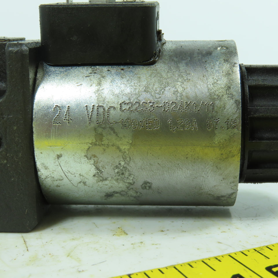 Duplomatic DS3-TA/11N-D24K1 Hydraulic Directional Solenoid Valve 24VDC Coil