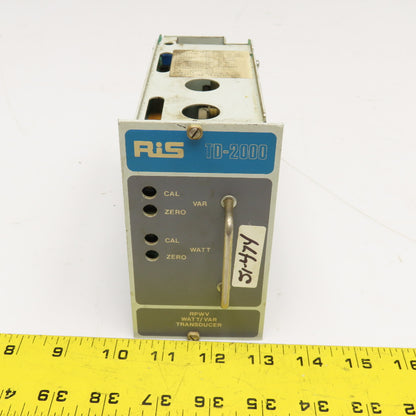 RIS RPWV-20 TD-2000 Watt/VAR Transducer 90-150VAC