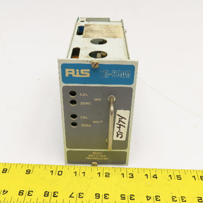RIS RPWV-20 TD-2000 Watt/VAR Transducer 90-150VAC