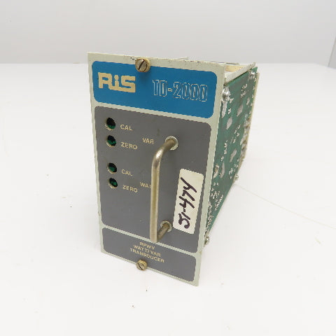RIS RPWV-20 TD-2000 Watt/VAR Transducer 90-150VAC