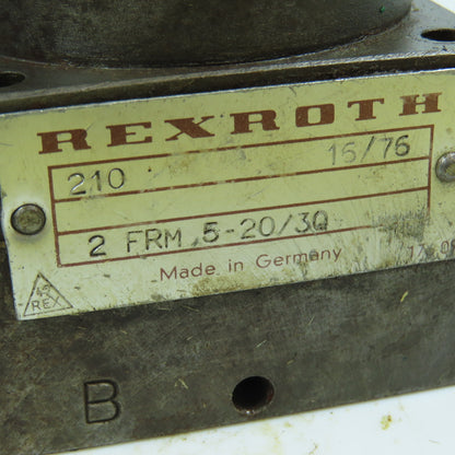Rexroth 2 FRM 5-32/15 Q 2 FRM 5-20/3Q Flow Control Valve Parts/Repair Lot/2