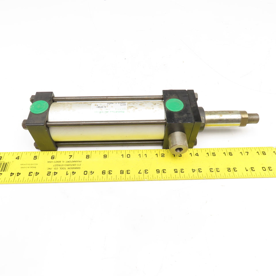 Numatics 2" Bore 5" Stroke 7" Rod Nose Trunnion Double Acting Air Cylinder