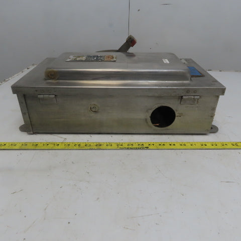 Square D H-323NDS 30A 240V 3P Fusible Stainless Steel Safety Disconnect Switch